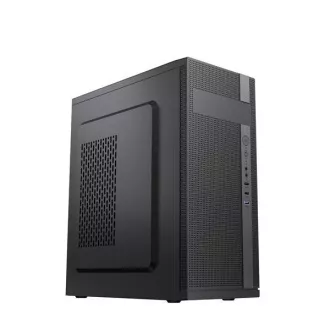 VeinX tok ID02A Mid Tower, tápegység nélkül, 1x USB3.0, 2x USB2.0, fekete