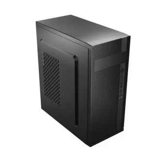VeinX tok ID02A Mid Tower, tápegység nélkül, 1x USB3.0, 2x USB2.0, fekete