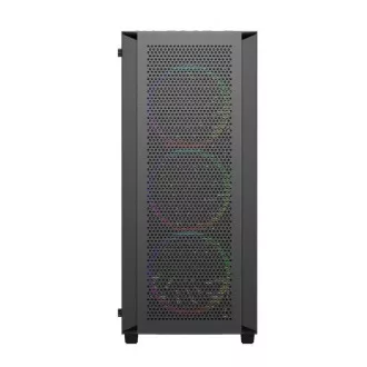 VeinX tok BR15A Mid Tower, tápegység nélkül, 2x USB3.0, 1x USB2.0, 4x 120mm ARGB ventilátor, 1x ARGB vezérlő, fekete színű