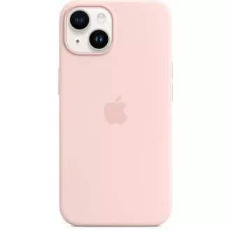 APPLE iPhone 14 szilikon tok MagSafe-vel - Rózsaszín kréta színű APPLE iPhone 14 szilikon tok MagSafe-vel - Rózsaszín kréta színű