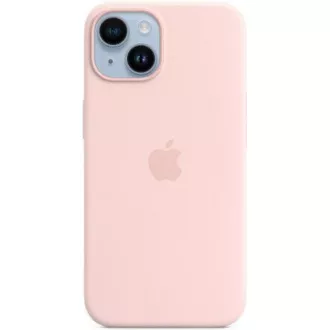 APPLE iPhone 14 szilikon tok MagSafe-vel - Rózsaszín kréta színű APPLE iPhone 14 szilikon tok MagSafe-vel - Rózsaszín kréta színű