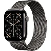 Apple Watch Series 11 GPS   Cellular 46mm Slate titán tok Slate milánói hurokkal - S/M