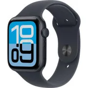 Apple Watch SE 3 GPS 40mm Midnight alumínium tok és Midnight sportpánt - S/M