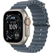 Apple Watch Ultra 3 GPS   Cellular 49 mm-es természetes titán tok horgonykék óceán szíjjal