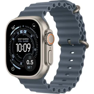 Apple Watch Ultra 3 GPS Cellular 49 mm-es természetes titán tok horgonykék óceán szíjjal Apple Watch Ultra 3 GPS Cellular 49 mm-es természetes titán tok horgonykék óceán szíjjal