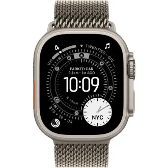 Apple Watch Ultra 3 GPS Cellular 49 mm-es természetes titán tok természetes titán milánói hurokkal - nagyméretű Apple Watch Ultra 3 GPS Cellular 49 mm-es természetes titán tok természetes titán milánói hurokkal - nagyméretű