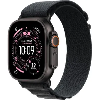 Apple Watch Ultra 3 GPS Cellular 49 mm-es fekete titán tok fekete alpesi hurokkal - nagyméretű Apple Watch Ultra 3 GPS Cellular 49 mm-es fekete titán tok fekete alpesi hurokkal - nagyméretű