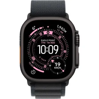Apple Watch Ultra 3 GPS Cellular 49 mm-es fekete titán tok fekete alpesi hurokkal - nagyméretű Apple Watch Ultra 3 GPS Cellular 49 mm-es fekete titán tok fekete alpesi hurokkal - nagyméretű
