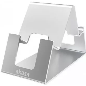 AKASA állvány Aries Pico, alumínium állvány mobiltelefonhoz és tablethez, ezüst AKASA állvány Aries Pico, alumínium állvány mobiltelefonhoz és tablethez, ezüst