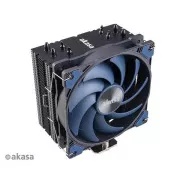 AKASA CPU hűtő Alucia H4, hőcsövek, fekete lamellák