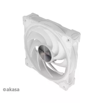 AKASA ventilátor SOHO AR, 12cm ARGB PWM ventilátor, 120x120x25mm, fehér