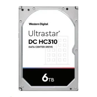 Western Digital Ultrastar® HDD 6TB (HUS726T6TAL5201) DC HC310 3,5 hüvelyk 26,1MM 256MB 7200RPM SAS 512E TCG P3 (GOLD SAS)