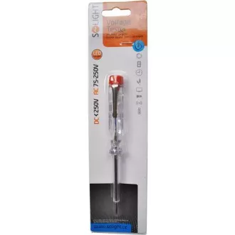 Solight tester 201, átmérő 3mm x 140mm, váltakozó feszültségű érintkező: 70 - 250V