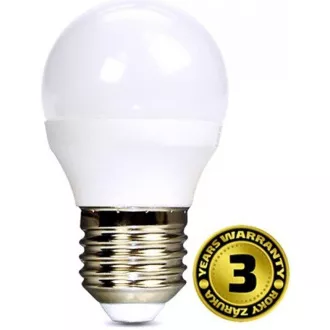Solight LED izzó, miniglobe, 6W, E27, 6000K, 510lm