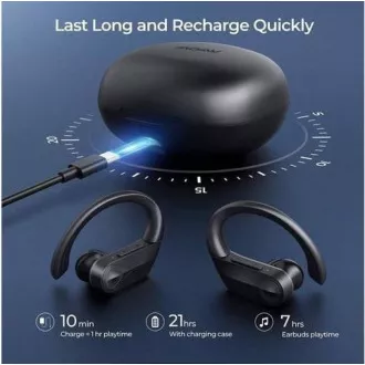 MPOW Flame Solo - sport bluetooth fejhallgató, fekete