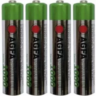 AgfaPhoto újratölthető NiMH akkumulátorok AAA, 900mAh, buborékcsomagolás 4db