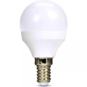 Solight LED izzó, miniglobe, 6W, E14, 3000K, 510lm, fehér