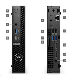 DELL PC OptiPlex Micro 7020 MFF/TPM/i3 14100T/8GB/512GB SSD/65W/WLAN/Kb/Mouse/W11 Pro/3Y PS NBD