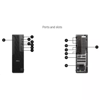 DELL PC Pro Max Slim FCS1250/360W/TPM/U7-265/16GB/512SSD/Integrált/vPro/Kb/Eger/W11 Pro/3Y PS NBD