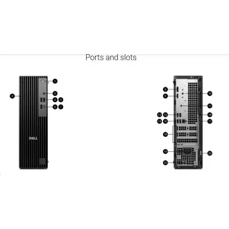 DELL PC Pro Slim QCS1255/180W/TPM/AMD Ryzen 3 8300G/8GB/512GB SSD/Integrált/WLAN/Kb/Mouse/W11 Pro/3Y PS NBD
