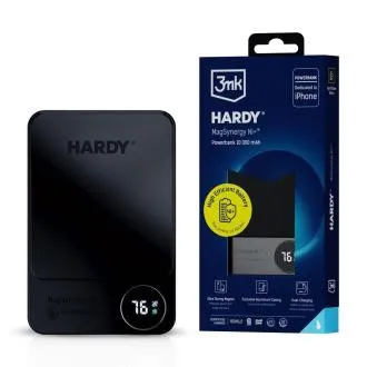 3mk powerbank - HARDY MagSynergy Ni  10, 000mAh, vezeték nélküli töltés
