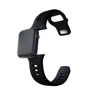3mk óraszíj Apple 38/40/41 mm-es órához Fekete