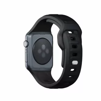 3mk óraszíj Apple 42/44/45/49 mm-es órához Fekete
