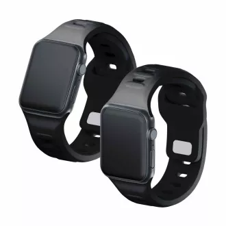 3mk óraszíj Apple 42/44/45/49 mm-es órához Fekete