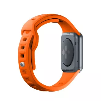 3mk óraszíj Apple 42/44/45/45/49 mm-es órához narancssárga színben 3mk óraszíj Apple 42/44/45/45/49 mm-es órához narancssárga színben