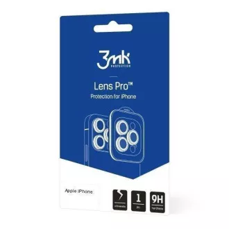 3mk Lencse Protection Pro az Apple iPhone 16 Pro /16 Pro Max készülékhez, Fekete