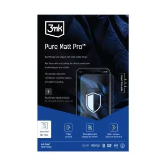 3mk All-Safe - AIO fólia Pure Matt Pro Phone Full Wet Fitting 25 db 3mk All-Safe - AIO fólia Pure Matt Pro Phone Full Wet Fitting 25 db