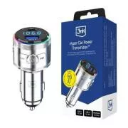 3mk Hyper Car Power Transmitter 48W QC PD PPS USB 1C1A ezüst