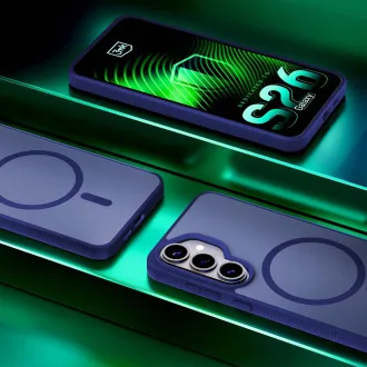 3mk védőburkolat Smoke MagCase kék Samsung Galaxy S26  számára