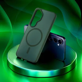 3mk védőburkolat Füstös MagCase zöld Samsung Galaxy S26 számára 3mk védőburkolat Füstös MagCase zöld Samsung Galaxy S26 számára