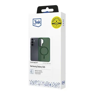 3mk védőburkolat Füstös MagCase zöld Samsung Galaxy S26 számára 3mk védőburkolat Füstös MagCase zöld Samsung Galaxy S26 számára