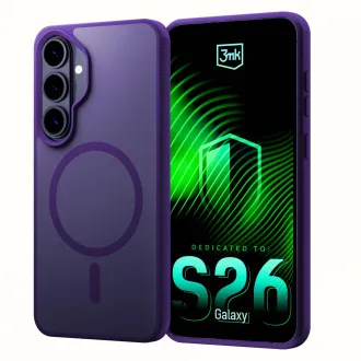 3mk védőburkolat Smoke MagCase lila a Samsung Galaxy S26 számára 3mk védőburkolat Smoke MagCase lila a Samsung Galaxy S26 számára