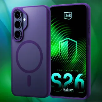 3mk védőburkolat Smoke MagCase lila a Samsung Galaxy S26 számára 3mk védőburkolat Smoke MagCase lila a Samsung Galaxy S26 számára