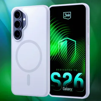 3mk védőburkolat Smoke MagCase fehér Samsung Galaxy S26 számára 3mk védőburkolat Smoke MagCase fehér Samsung Galaxy S26 számára