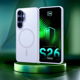 3mk védőburkolat Smoke MagCase fehér Samsung Galaxy S26 számára 3mk védőburkolat Smoke MagCase fehér Samsung Galaxy S26 számára