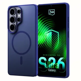 3mk védőburkolat Smoke MagCase kék a Samsung Galaxy S26 Ultra számára
