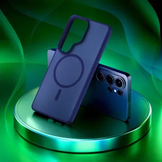 3mk védőburkolat Smoke MagCase kék a Samsung Galaxy S26 Ultra számára