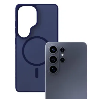 3mk védőburkolat Smoke MagCase kék a Samsung Galaxy S26 Ultra számára