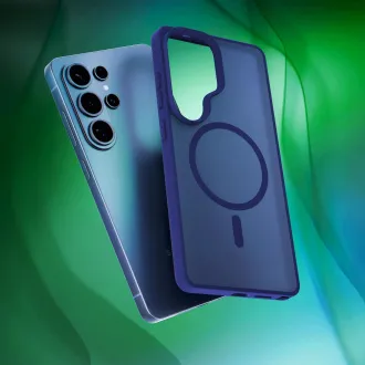 3mk védőburkolat Smoke MagCase kék a Samsung Galaxy S26 Ultra számára