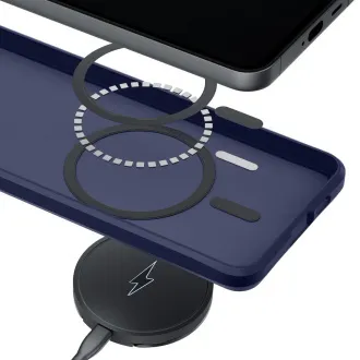 3mk védőburkolat Smoke MagCase kék a Samsung Galaxy S26 Ultra számára