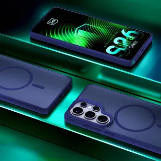 3mk védőburkolat Smoke MagCase kék a Samsung Galaxy S26 Ultra számára