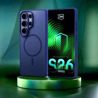 3mk védőburkolat Smoke MagCase kék a Samsung Galaxy S26 Ultra számára