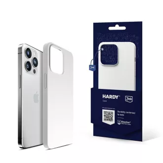 3mk Védőborító HARDY szilikon mágnestok Apple iPhone 15 Pro, ezüst-fehér