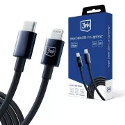 3mk adatkábel - Hyper Cable C - Lightning 20W 1.2m, fekete