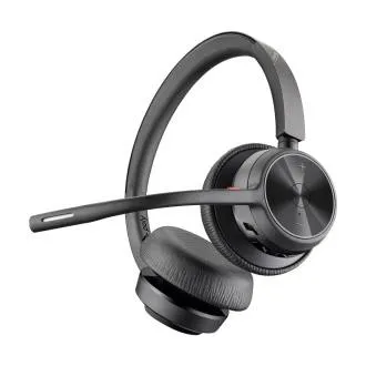 Poly Voyager 4320 vezeték nélküli fejhallgató, BT700 USB-C adapter, sztereó