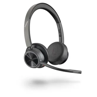 Poly Voyager 4320 vezeték nélküli fejhallgató, BT700 USB-C adapter, sztereó